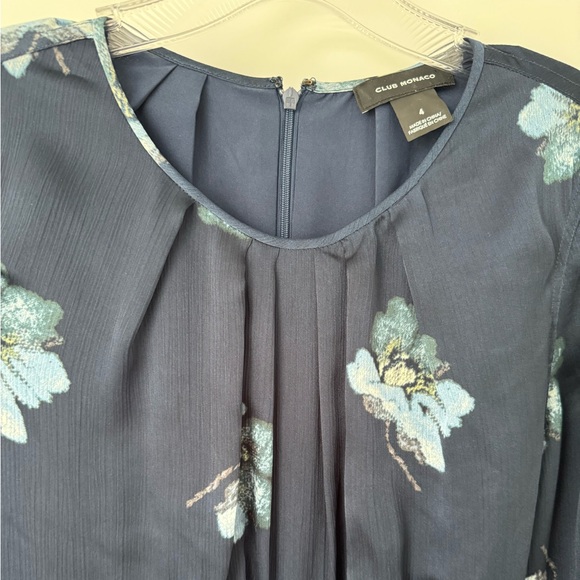 Club Monaco floral silk dress, size 4 - Picture 3 of 5